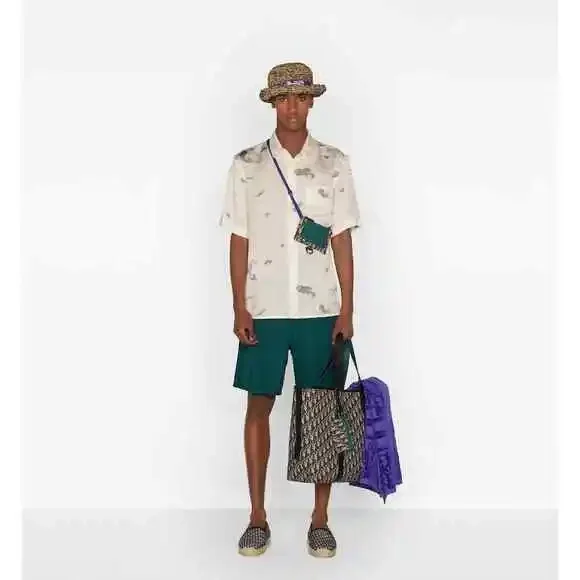 Dior CD Icon Green Boxer Shorts Board Short String Swimming Swim Trunks M Medium